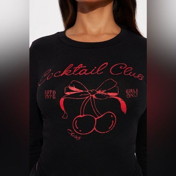 Cocktail Club Bubble Skirt Set - Black - Picture 3 of 4